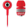 Coby CVE55RED (CV-E55RED) Red Jammerz Streets Urban Style Earphones Image 1