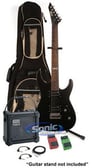 ESP M-50 (BLKS) Black Electric Guitar Package with FREE Cables Image 1