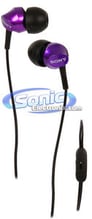 Sony MDREX58V/VLT (MDR-EX58V/VLT) EX Series Earbuds with Volume Control - Violet/Purple Image 1