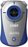 Coby CX-71BLU (CX71BLU) Mini Sport AM/FM Pocket Radio - Blue Image 1