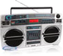 Limited Edition Lasonic i-931BT Ghetto Blaster - Silver/Chrome Image 2