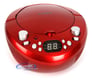Coby CXCD251RED (CX-CD251RED) Portable AM/FM Radio CD Player - Red Image 3