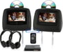 Carshow CS9000-DD Factory Matched Dual DVD Headrest Monitors Image 1