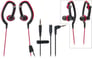 Audio Technica ATH-CKP200RD SonicSport In-Ear Headphones - Red Image 1
