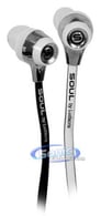 SOUL Electronics (SL99BW) Sound Isolation In-Ear Headphones/Earbuds - White/Black Image 1
