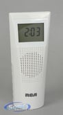 RCA BRC10TRAY Bathroom AM/FM Clock Radio (White) Image 1