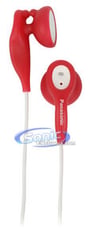 Panasonic RPHV21R Ear Drops Earbuds In-Ear Headphones (Red) Image 1