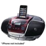 RCA RCD175i Portable AM/FM Radio iPhone Dock CD Boombox Image 1