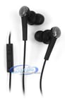 Audio Technica ATH-CKS55iBK iPod/iPhone Earbud Headset Image 1