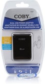 Coby CA81 (CA-81) Universal Dual USB Power Adapter - Black Image 4