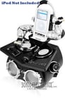 Funk-It (BLACK COLOR) DJ Turntable Style iPod Docking Station and Desktop Speakers Image 2