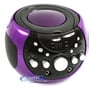 GPX J082PR Portable CD Player Boombox Karaoke Party Machine (Purple) Image 2