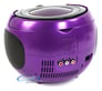 GPX J082PR Portable CD Player Boombox Karaoke Party Machine (Purple) Image 4
