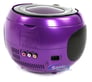 GPX J082PR Portable CD Player Boombox Karaoke Party Machine (Purple) Image 5