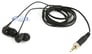 Audio Technica EP3 In-Ear Dynamic Headphones Stereo Earbuds (Black) Image 3