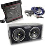 Kicker Combo: ZX400.1 Amplifier + DC122 Comp Subs & Box + FREE CK8 Amp Kit Image 1