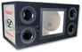 Rockford Fosgate Dual 12" Bandpass Enclosure with Plexiglass and Logos Image 1