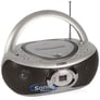 Coby CXCD236 (CX-CD236) Portable CD Player with AM/FM Radio - Silver Image 1