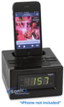 RCA RC130i Alarm Clock IPod/iPhone Speaker Dock (Black) Image 1