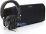 Klipsch KMC 3 Black and Audio Technica ATH-M50s Studio Monitors Image 1