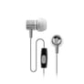 Coby CVEM89SVR In-Ear Headphones Stereo Earbuds Headset (Silver) Image 1