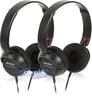 Sony MDR-ZX100 Black 2-Pack Image 1
