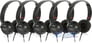 Sony MDR-ZX100 Black (5-Pack) Image 1