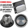 Combo Deal: (1) Kenwood KAC-8104D Amp + (2) Kenwood KFC-W3011 12" Subs Image 1