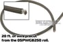 PRECUT 20 ft. - Kicker 8 AWG Gunmetal Gray Power/Ground Wire from 05PWG8250 Roll Image 1