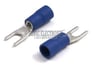 Spade Terminal 100 Pack 16-14 Gauge Blue Width #6 Image 1
