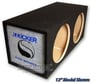 Dual 10" Sealed Logo Enclosure for Kicker CompVR Image 1