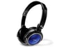 Coby CV185BLU Deep Bass Stereo Headphones (Blue) Image 1