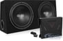 Belva Dual 12" Ported Enclosure + 1800W Monoblock Amp Image 1
