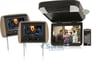 Audiovox Dual 7" Headrest Monitors + 10" Overhead Monitor w/ Built-in DVD Player Image 1