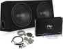 Belva Dual 10" Ported Enclosure + 2000W Monoblock Amp and Kit Image 1