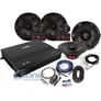 MB Quart X-Line Speaker & Amp Package with Premium 100% OFC Amp Wiring Kit Image 1