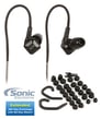 NVX EX10S In-Ear Monitors - Earbuds + Sonic Electronix Bonus Pack 3 Image 1