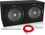 Kicker 40CWR124 1000W 12" CompR Subwoofer + Sealed Sub Box Enclosure Image 1
