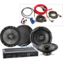 Rockford R300X4 Amp+6.5" 2-Way Speakers+Amp Kit+RCA cable Image 1