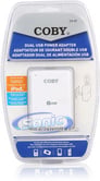 Coby CA81 (CA-81) Universal Dual USB Power Adapter - White Image 4
