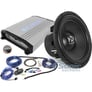 Hifonics BRX1516.1D 1500W RMS + 15" NVX VCW154 Subwoofer + Amp Wiring Kit Image 1