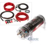 Belva 1.0 Farad Capacitor + Belva 2000 Watt Max Handling Amp Kit Image 1