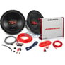 Crunch 1000-Watt Max Dual 12" Subwoofer Bass Bundle w/ Amp and Wiring Kit Image 1