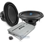 4000 Watt Max Dual 12" Planet Audio + Boss Amplified Bass Bundle Image 1