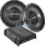 Kenwood P-W1220 Subwoofers and Amplifier Bass Bundle Image 1