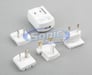 Coby CA84 Portable AC Power Travel Converter USB Charger Plug (White) Image 1