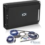 NVX JAD800.4 800W RMS 4-Channel Amplifier + Premium 4 Gauge Amp Wiring Kit Image 1