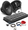 Audiopipe Amplifier with 2 RE Audio Subwoofers Complete Audio Upgrade Package Image 1