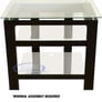 Plateau SL-3V-26 (Black w/ Clear Glass) Image 1