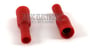 Female Bullet Connnector 100 Pack Red 18-22 Gauge Image 1